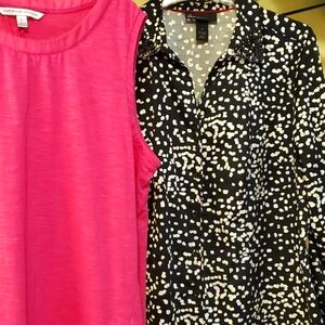 Lane Bryant shirt/jacket & top sz 18/x-lrg